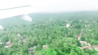 Landing in Sri Lanka ✈️🇱🇰 Beautiful Aerial View from Airplane