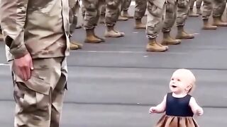 During a military parade..