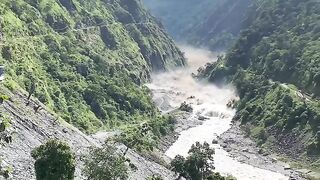 Flood water disaster in Nepal