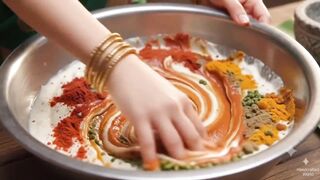 Miniature Doll Big Turkey Tandoori Cooking ASMR | Indian Village Tiny Kitchen Story