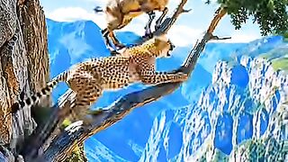 THE CHEETAH LUNGED… BUT THE GOAT MADE AN IMPOSSIBLE ESCAPE!