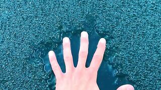 Satisfying Crystal Ice Shards Breaking on Frozen Lake ❄️✨