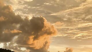 Fotage beautiful beach sunset