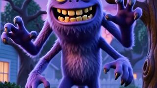 Monster creepy cartoon