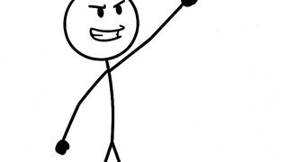Stick Man shouted "I am faster"…
