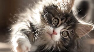 Cute cat resting