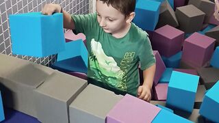 Mario builds a wall at the children's center