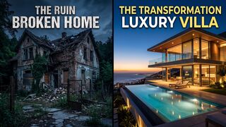 Abandoned House Turns Into Luxury Villa in 8 Seconds 😱