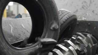 Recycling Tires INTO This?! Oddly Satisfying Factory Process