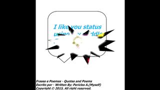 I like your status, using my middle finger [Quotes and Poems]