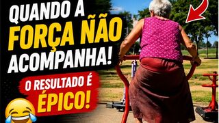 😂 QUANDO A FORÇA NÃO ACOMPANHA! O RESULTADO É HILÁRIO
