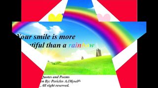 Your smile is more beautiful than a rainbow [Quotes and Poems]