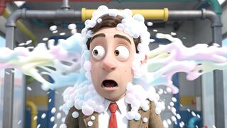 Bean’s Hilarious Car Wash Disaster! 😂🚗 | 3D Cartoon Comedy
