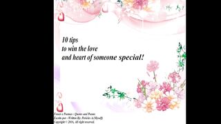 10 tips to win the love and heart of someone special! [Quotes and Poems]