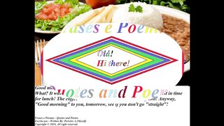 Good morning, i bring your lunch, you woke up almost at time of lunch ![Message] [Quotes and Poems]