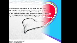 Good morning, woke up in love with you, my heart beats with love! [Message] [Quotes and Poems]