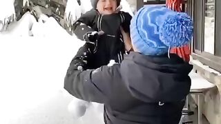 Mom and sun snow fun | 2023 videos | subscribe