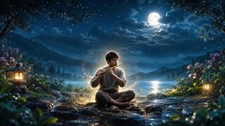 Bamboo Whispers in the Night Rain • Peaceful Bamboo Flute & Rain for Deep Sleep