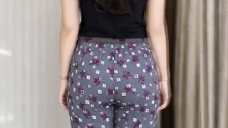 Grey melange Womens Floral Printed Polycotton 120 GSM Capri Pant with Pocket