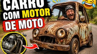 Carro com motor de moto