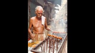 ​🔥 Thug Life Grandpa Grills Kebabs Like a Boss | Street Food King of #mumbai #indianfood #streetfood