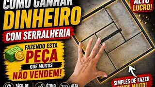 COMO GANHAR DINHEIRO COM SERRALHERIA: Faça Esta Peça Que Muitos Não Vendem!