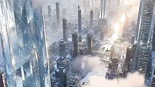 CIDADE NAS NUVENS FICÇÃO CIENTÍFICA.