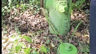 Powerful Water Flow from an Old Outdoor Hydrant