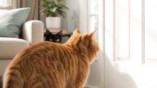 The Doorbell Rang… All 3 Cats PANICKED 😂🐱