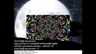 Good night my passion, have a wonderful and beautiful night! [Message] [Quotes and Poems]