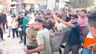 Palestinian health officials say Israeli attacks killed three in Gaza