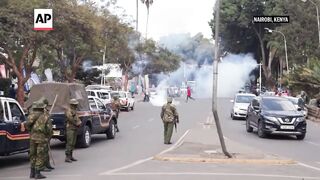 Kenya police use tear gas to disperse traders protesting against rise in taxes