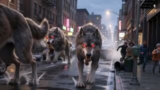 wolves in the city !!