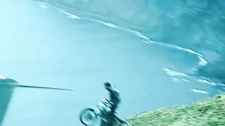 A motorcycle chase turns into an insane mid-air battle | #shorts #viral