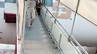 A close-uA graceful moment as the Super Air Jet flight attendant