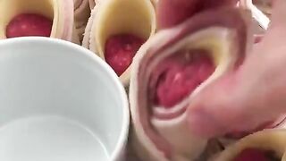 petiscos com pão de forma