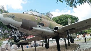OLD PLANE MADE FROM A STATUE