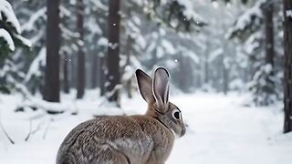 Rabbit’s Magical Winter Journey 🐇❄️ | Beautiful Snowy Forest