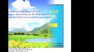 Good morning people of God, that God can accomplish your dreams! [Message] [Quotes and Poems]