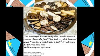 Good afternoon, brought cookies, a real delight! [Message] [Quotes and Poems]
