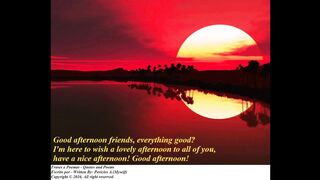 Good afternoon friends, everything good? Have a nice afternoon! [Message] [Quotes and Poems]