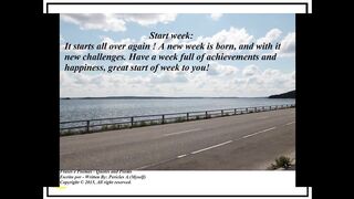 Start week: Have a week full of achievements! [Message] [Quotes and Poems]