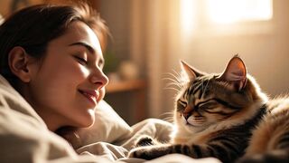 seu gato dormendo com voce?