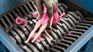Giant Plastic Doll vs. Industrial Shredder – Watch What Happens!