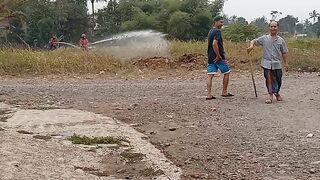 Kebakaran lahan perumahan damkar mengepakuasi