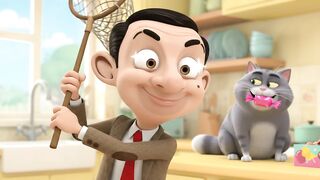 Bean vs The Mischievous Cat 😹🍬 | Funny 3D Cartoon Comedy