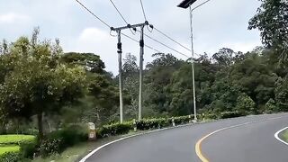 Natural panorama of mountain roads