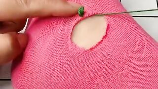 Say Goodbye to Holey Socks! 🧦 Amazing Invisible Repair Trick! ✨