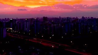 Breathtaking City Sunset View | Stunning Evening Skyline