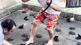 Blindfolded Screaming Chicken Challenge